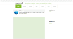 Desktop Screenshot of gigapixel.nu